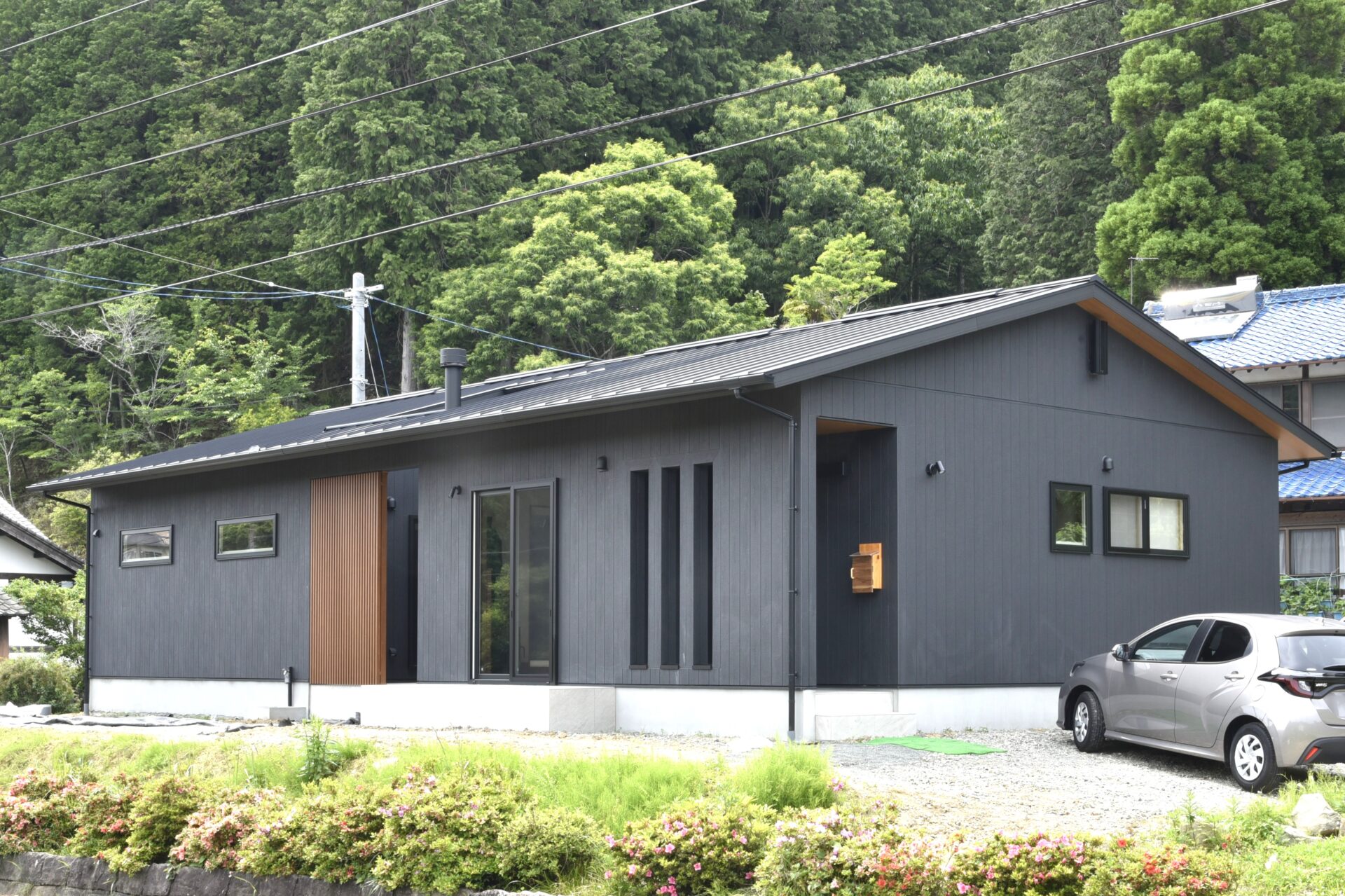 薪ストーブのある和モダンな平屋