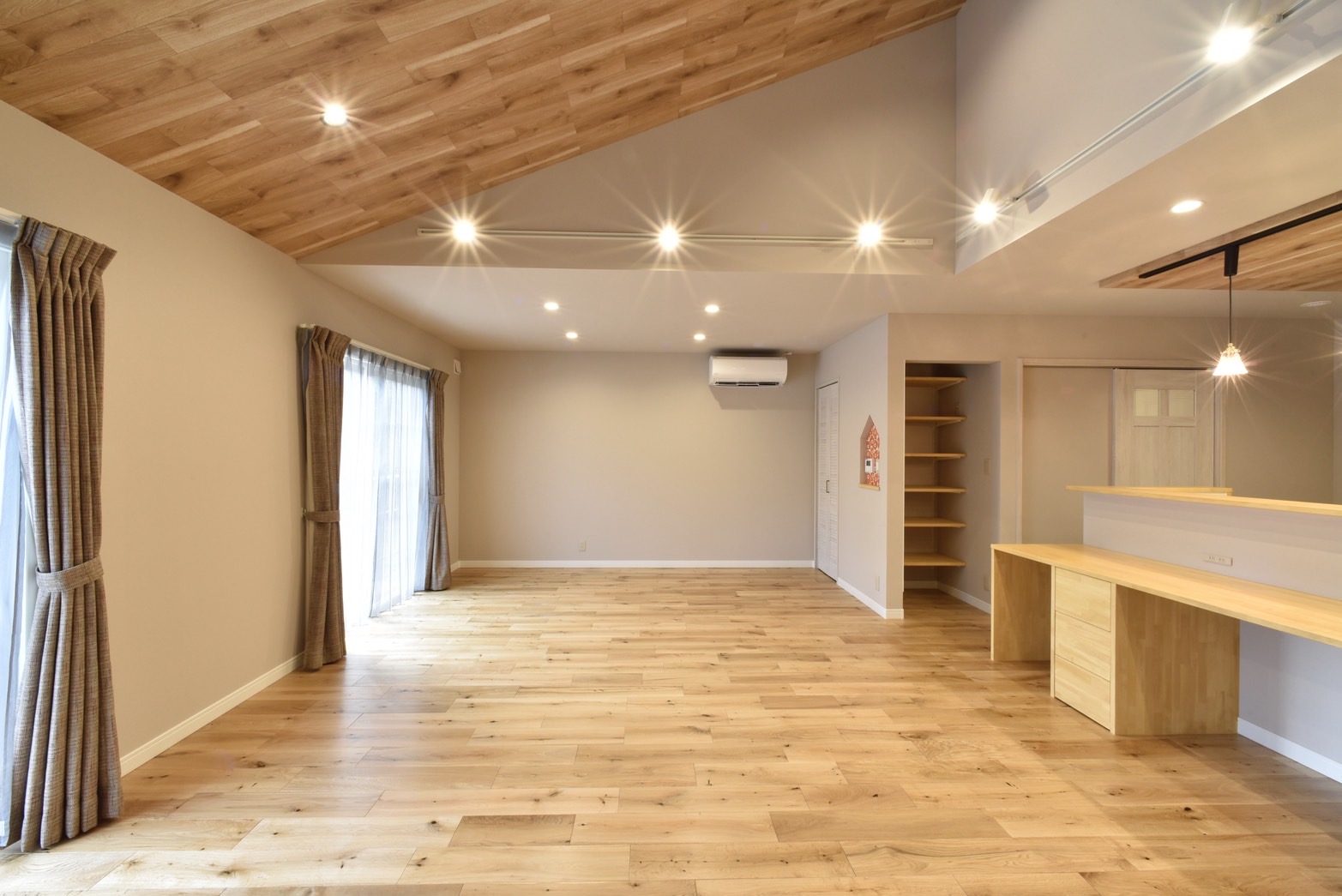 いつも安心してくつろげる北欧風の平屋